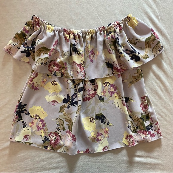 Aritzia Wilfred Promener Blouse - Lilac/Floral, Size Small - Picture 2 of 9